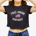 Free Union Kentucky Patriot Women's Crop Top additional view 3