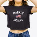 Markle Indiana Patriot Women's Crop Top additional view 3