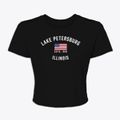 Lake Petersburg Illinois Patriot Women's Crop Top additional view 1