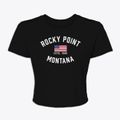 Rocky Point Montana Patriot Women's Crop Top additional view 1