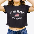 Plainsboro New Jersey Patriot Women's Crop Top additional view 3