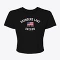 Saunders Lake Oregon Patriot Women's Crop Top additional view 1