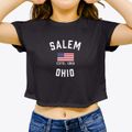 Salem Ohio Patriot Women's Crop Top additional view 3