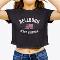 Bellburn West Virginia Patriot Women's Crop Top additional view 3