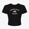 Pewaukee Village Wisconsin Patriot Women's Crop Top additional view 1