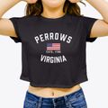 Perrows Virginia Patriot Women's Crop Top additional product view 3