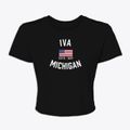 Iva Michigan Patriot Women's Crop Top additional view 1