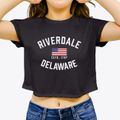 Riverdale Delaware Patriot Women's Crop Top additional view 3
