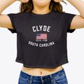 Clyde South Carolina Patriot Women's Crop Top additional view 3