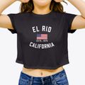El Rio California Patriot Women's Crop Top additional view 3