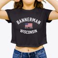 Bannerman Wisconsin Patriot Women's Crop Top additional view 3