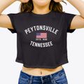 Peytonsville Tennessee Patriot Women's Crop Top additional view 3