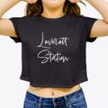 Leverett Station Massachusetts Freestyle Women's Crop Top additional view 3