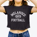 Melandco Nevada Football Women's Crop Top additional view 3