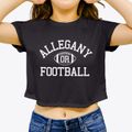 Allegany Oregon Football Women's Crop Top additional view 3