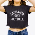 Lagrange Indiana Football Women's Crop Top additional view 3