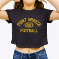 Point Breeze Delaware Football Women's Crop Top additional view 3