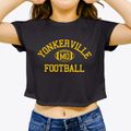 Yonkerville Missouri Football Women's Crop Top additional view 3