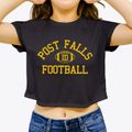 Post Falls Idaho Football Women's Crop Top additional view 3