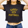 Sandy Utah Football Women's Crop Top additional view 3