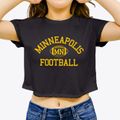 Minneapolis Minnesota Football Women's Crop Top additional view 3