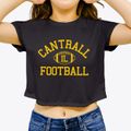 Cantrall Illinois Football Women's Crop Top additional view 3