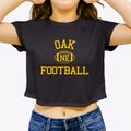 Oak Nebraska Football Women's Crop Top additional view 3