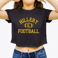 Hillery Illinois Football Women's Crop Top additional view 3