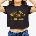 Belleville Rhode Island Football Women's Crop Top additional view 3