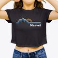 Marvel West Virginia Mountain View Women's Crop Top additional product view 3