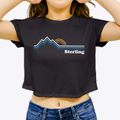 Sterling Utah Mountain View Women's Crop Top additional product view 3