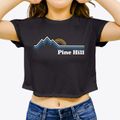 Pine Hill Maine Mountain View Women's Crop Top additional view 3