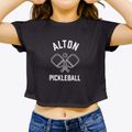 Alton Maine Pickleball Women's Crop Top additional view 3
