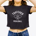 Thatcher Utah Pickleball Women's Crop Top additional view 3