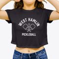 West Hamlin West Virginia Pickleball Women's Crop Top additional view 3