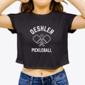 Deshler Nebraska Pickleball Women's Crop Top additional view 3