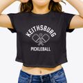 Keithsburg Illinois Pickleball Women's Crop Top additional view 3