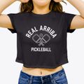 Real Arriba Puerto Rico Pickleball Women's Crop Top additional view 3