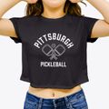 Pittsburgh Pennsylvania Pickleball Women's Crop Top additional view 3