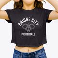 Bridge City Texas Pickleball Women's Crop Top additional view 3