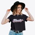 Illinois Retro Candy Vibes Women's Crop Top additional product view 2