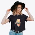 Illinois Retro Art Women's Crop Top additional product view 2