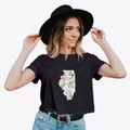 Illinois Spring Dream Women's Crop Top additional product view 2