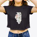 Illinois Spring Dream Women's Crop Top additional product view 3