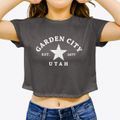 Garden City Utah Star Women's Crop Top additional view 3