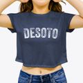 Desoto Texas Timeless Retro Women's Crop Top additional view 3