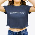 Waimanalo Beach Hawaii Timeless Retro Women's Crop Top additional view 3