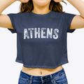 Athens Pennsylvania Timeless Retro Women's Crop Top additional view 3