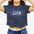Zion Pennsylvania Timeless Retro Women's Crop Top additional view 3