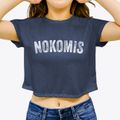 Nokomis Illinois Timeless Retro Women's Crop Top additional view 3